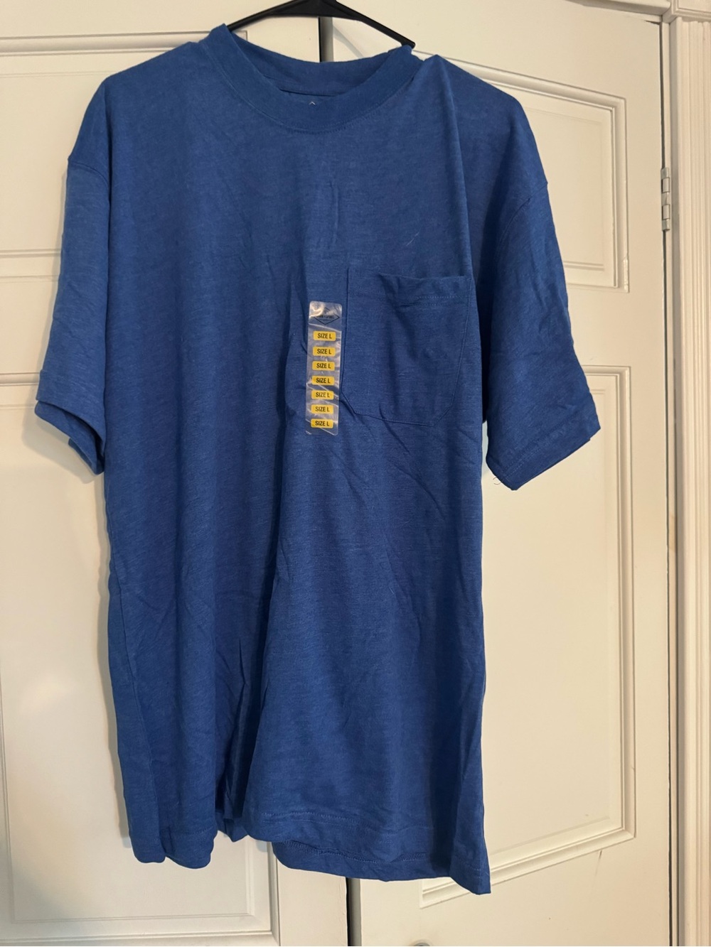 Work Sport Men's Short-Sleeve Pocket Tee — Blue